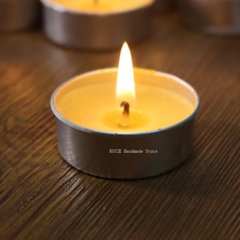 Candle Making Wicks - Caja de aluminio Circular de cera