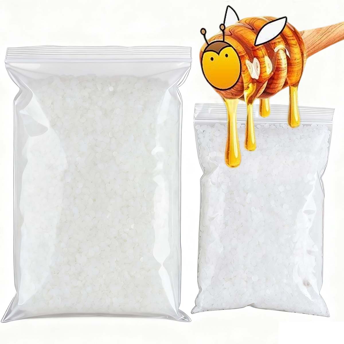 Candle Making Wicks - Cera de abejas blanca de 200g-1000g,