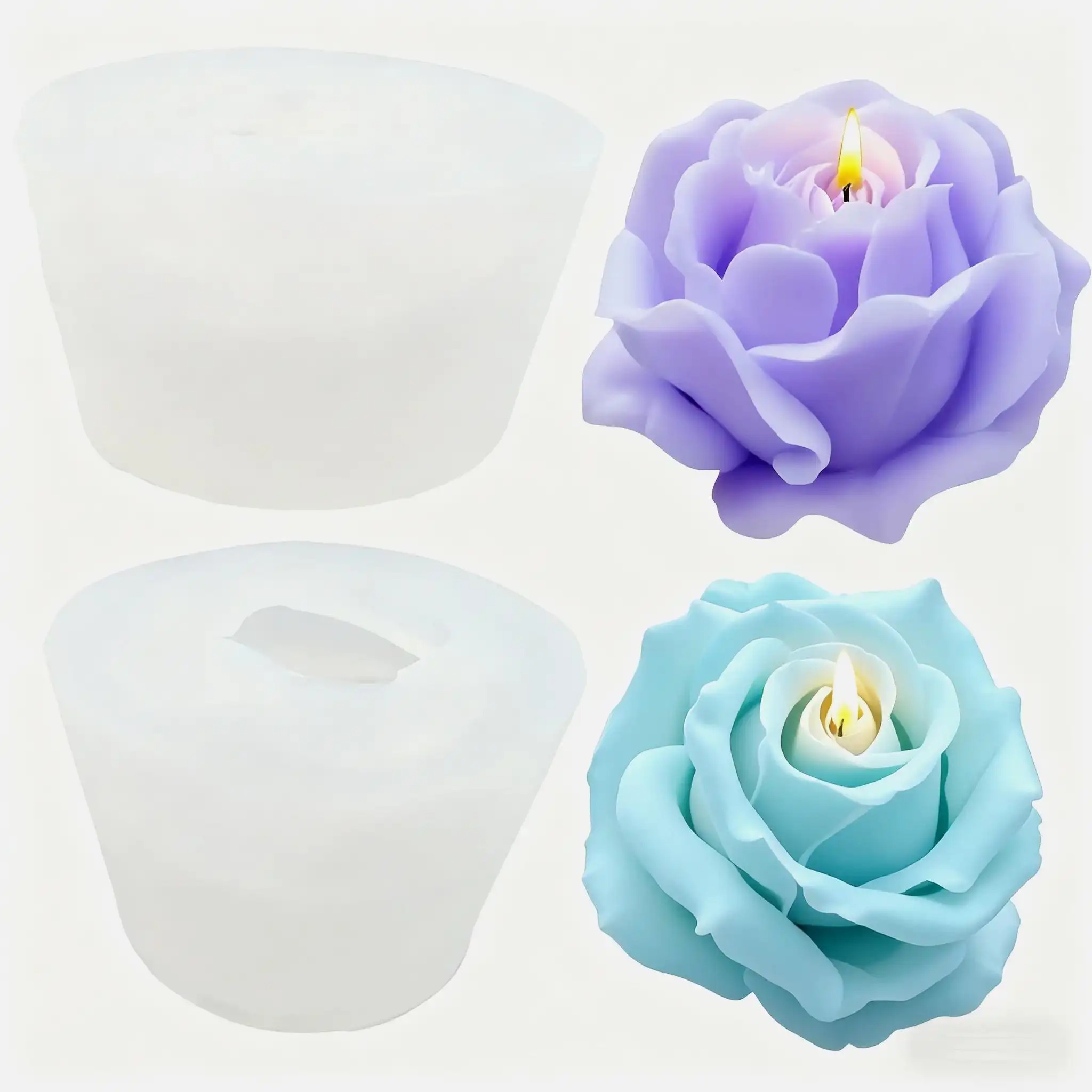 2 piezas de moldes románticos  - Candle Making Video reseña y precio