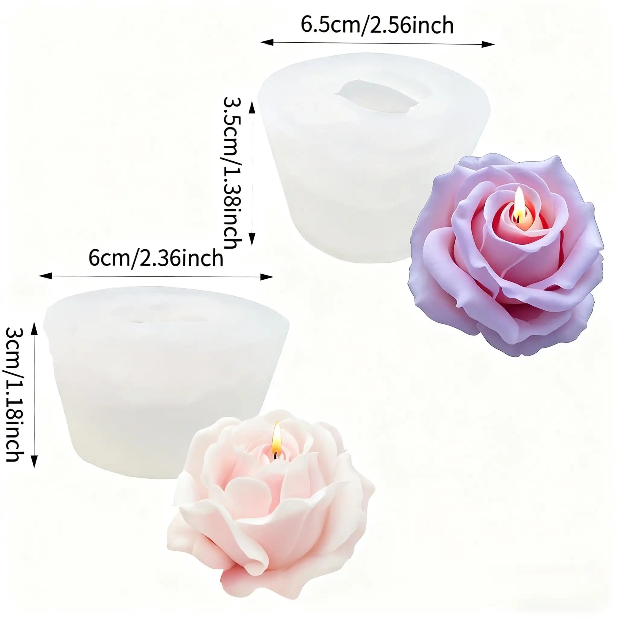 2 piezas de moldes románticos  - Candle Making Video reseña y precio