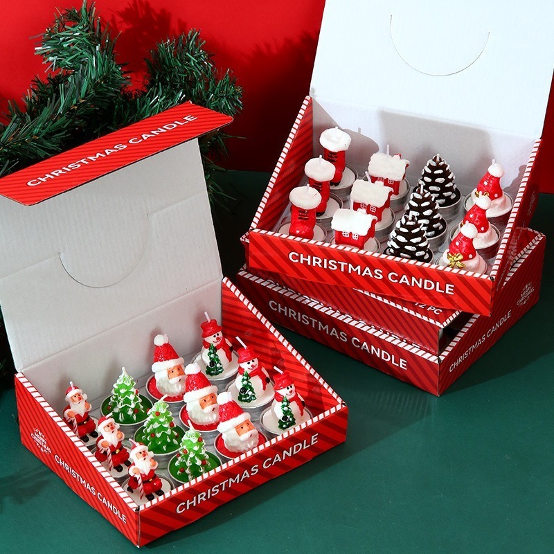 12 Velas Decorativas Navideñas - Candle Making Oil Scents reseña y precio