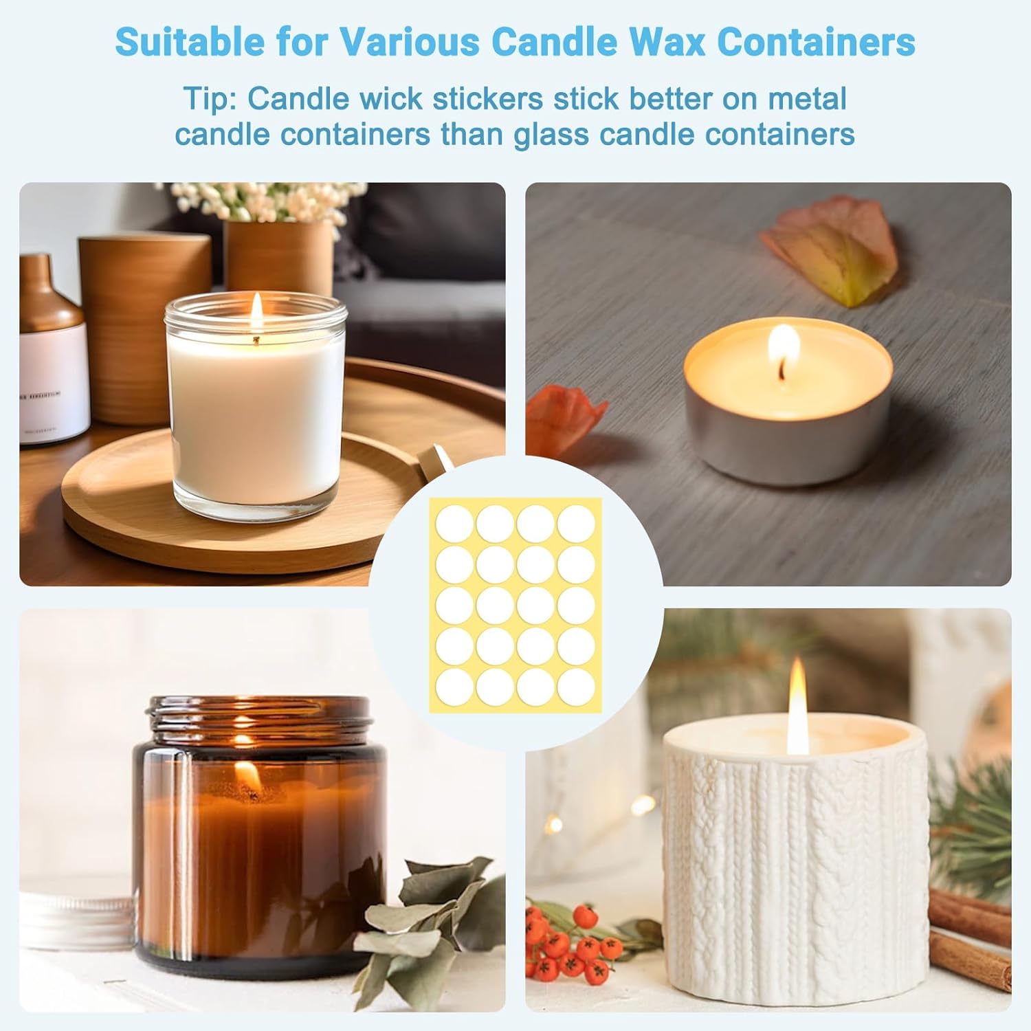 400 uds/100 Uds pegatinas de m - Candle Making Wicks reseña y precio