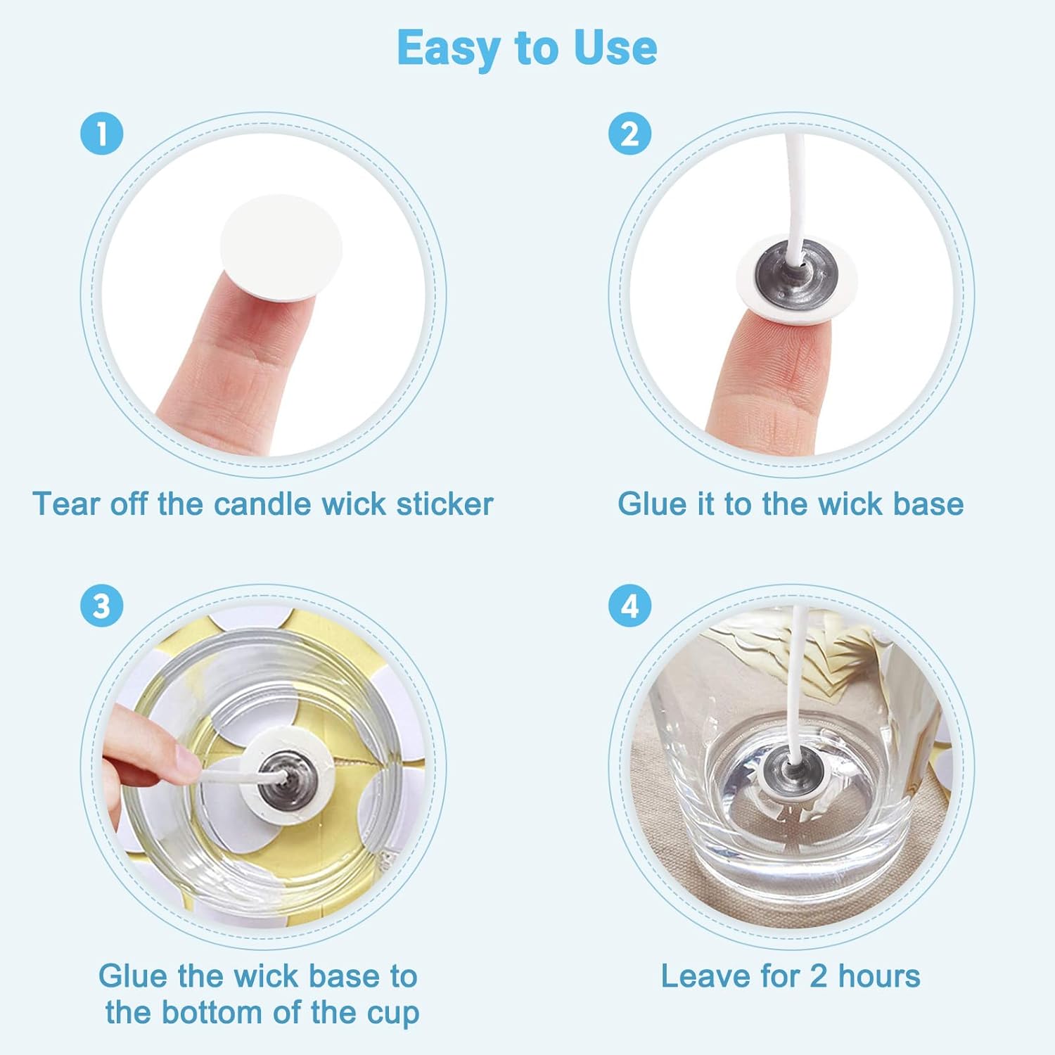 400 uds/100 Uds pegatinas de m - Candle Making Wicks reseña y precio