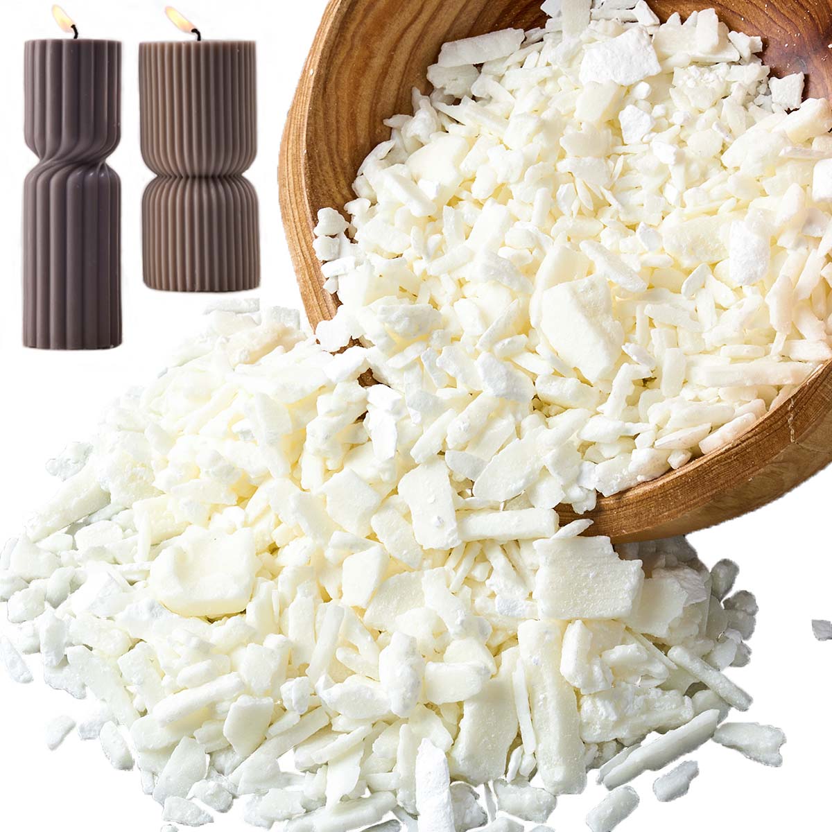 Cera de soja blanca pura de 1  - Candle Making Course reseña y precio