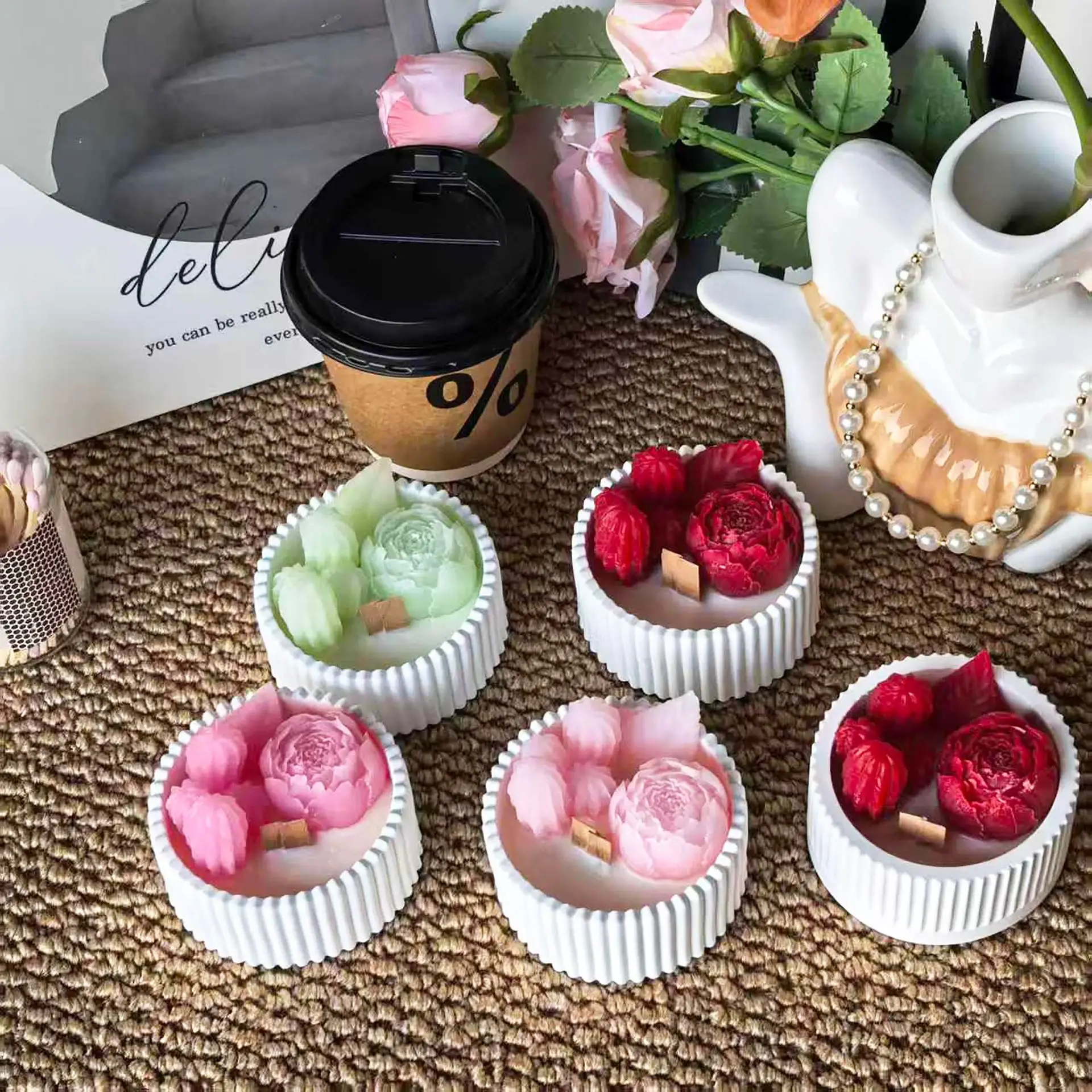 2 Velas Aromáticas en Forma de - Paraffin Candle Wax reseña y precio
