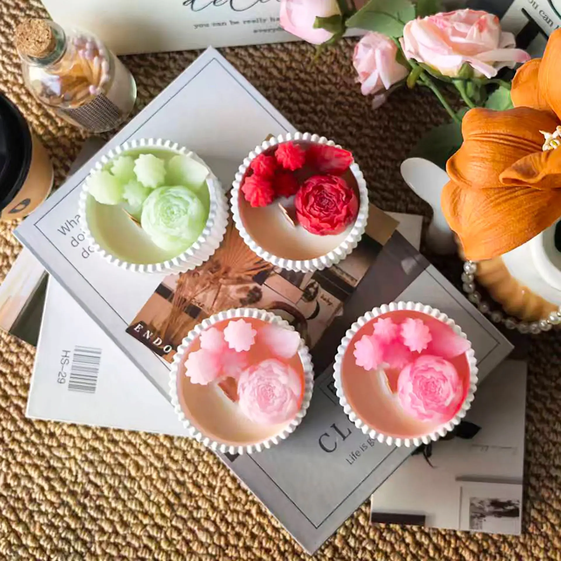2 Velas Aromáticas en Forma de - Paraffin Candle Wax reseña y precio