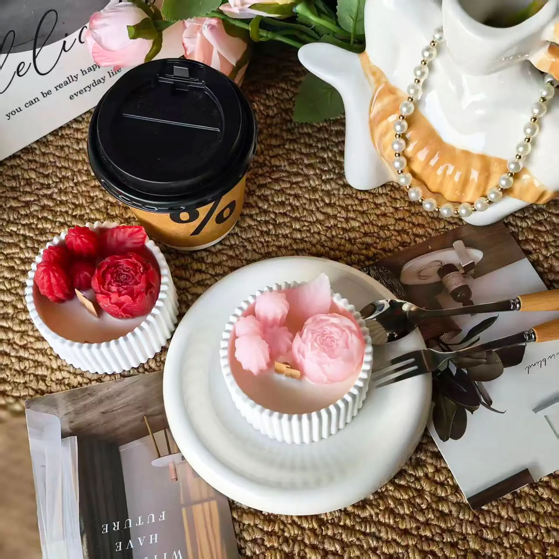 2 Velas Aromáticas en Forma de - Paraffin Candle Wax reseña y precio