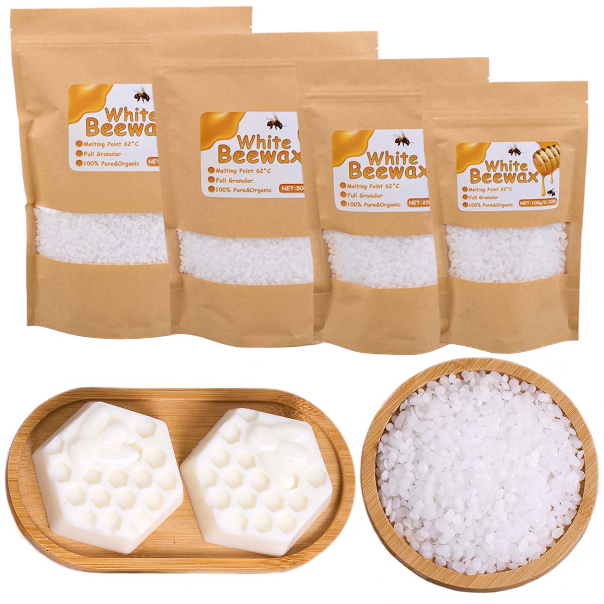 Cera de abejas blanca, vela pe - Candle Making Wicks reseña y precio