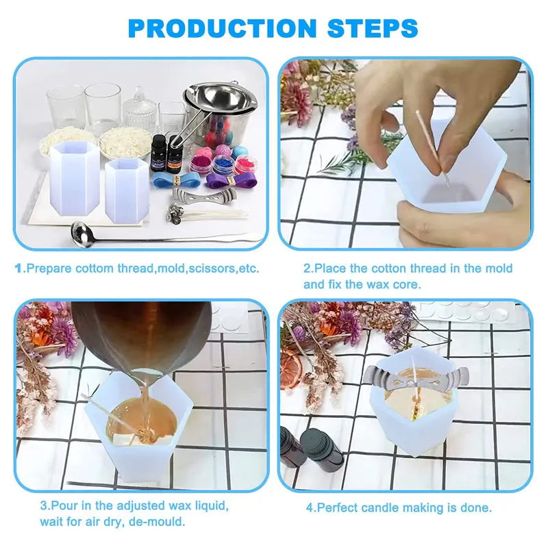 Moldes cilíndricos de silicona - Candle Making Course reseña y precio