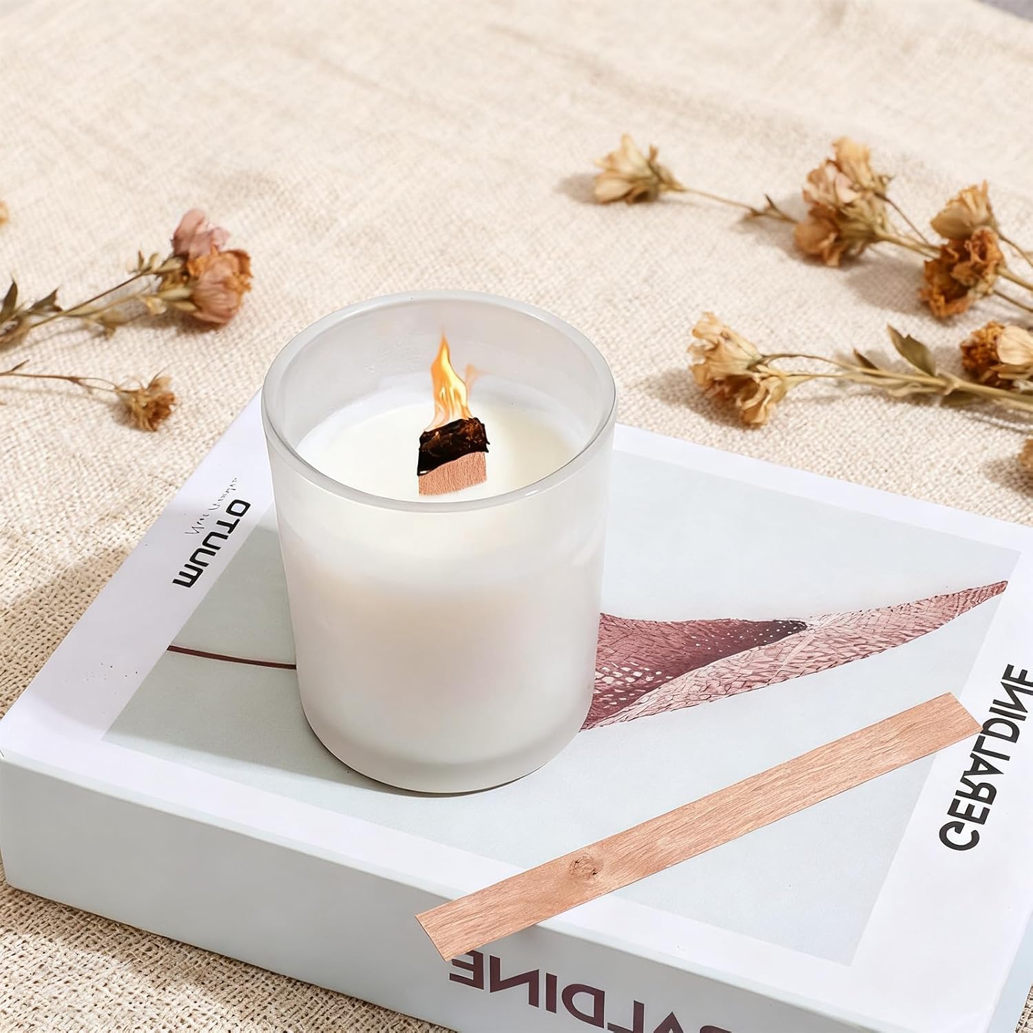 60 Mechas de Madera para Hacer - Candle Making Wicks reseña y precio