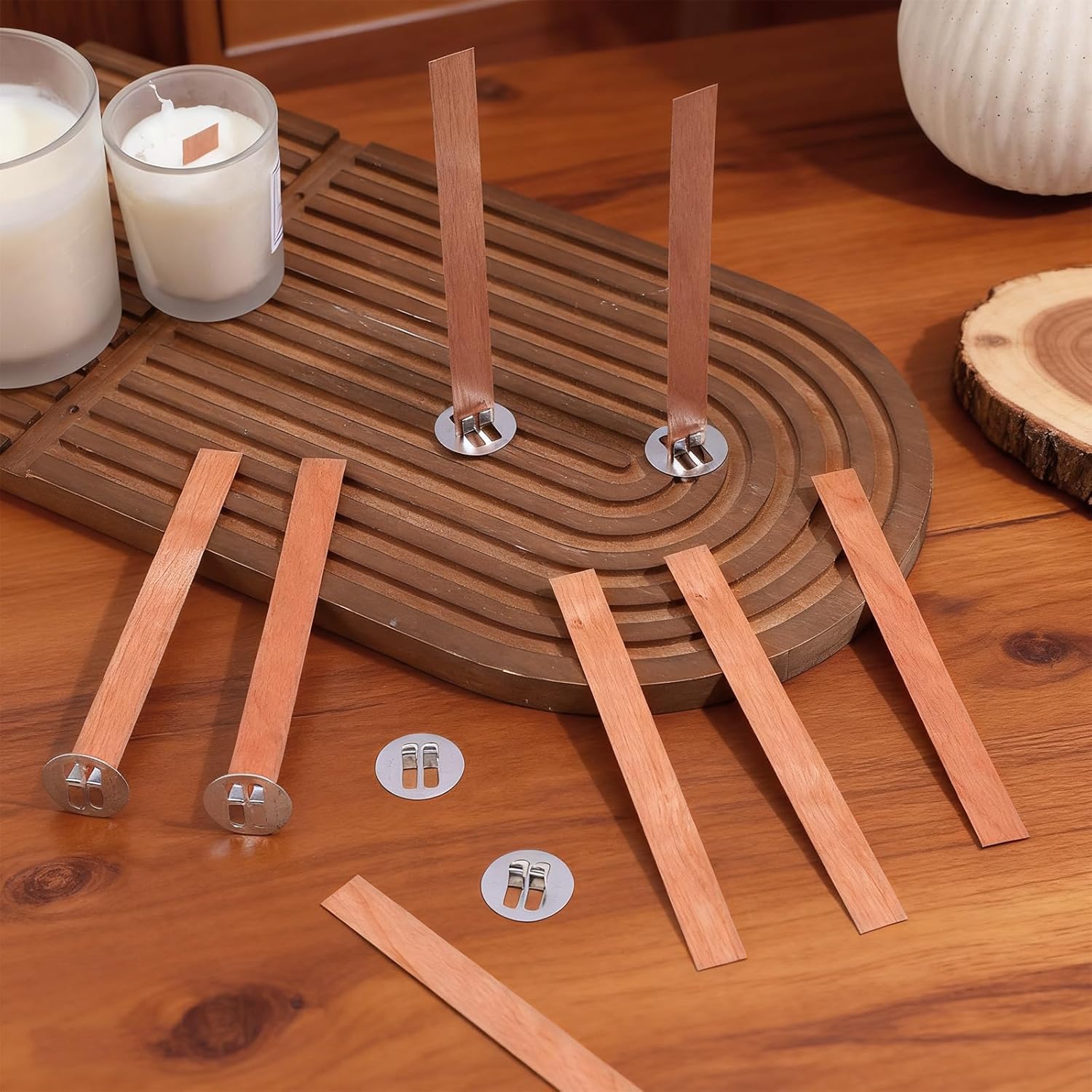 60 Mechas de Madera para Hacer - Candle Making Wicks reseña y precio