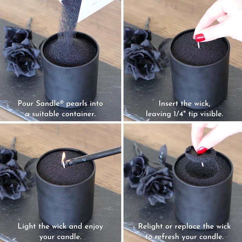 Arena Negra para Velas con Mec - Candle Making Course reseña y precio