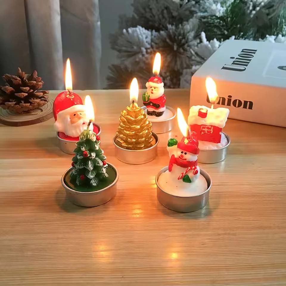 12 Velas Decorativas Navideñas - Candle Making Oil Scents reseña y precio