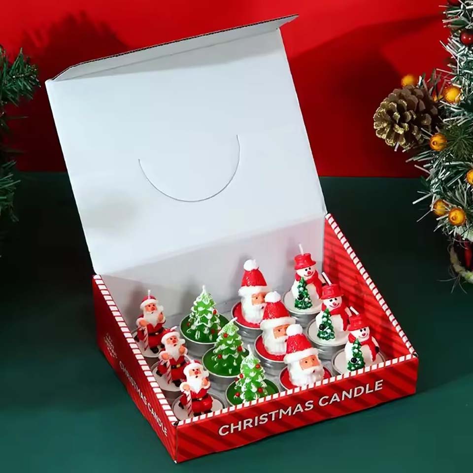 12 Velas Decorativas Navideñas - Candle Making Oil Scents reseña y precio